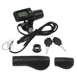 805 LCD Display Throttle Grip Backlight Low Power Reminder Electric Scooter Throttle Grip Buttons for Modification for 22.5mm