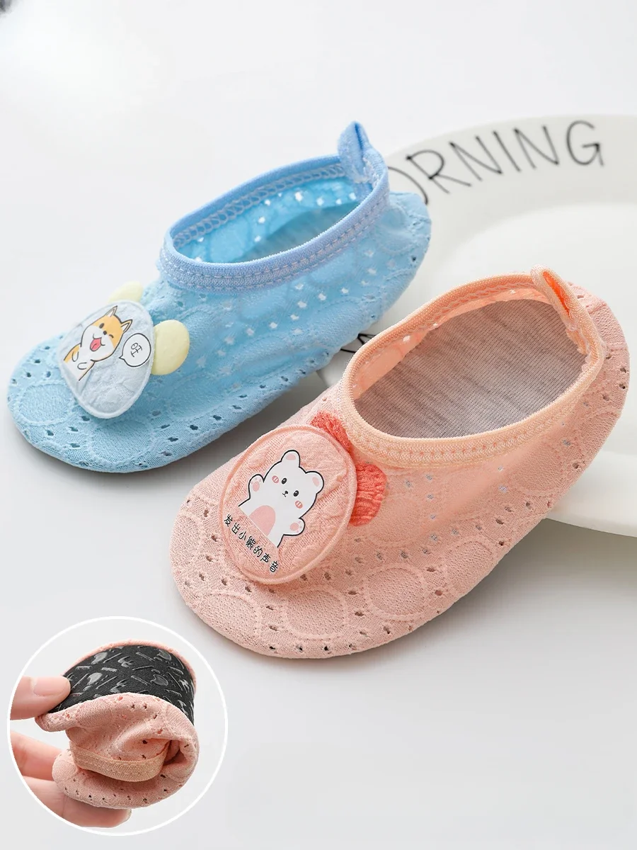 Floor Socks Baby Summer Thin Baby Walking Shoes Soft Sole Mesh Breathable Non-slip Insulation Indoor Cute Children