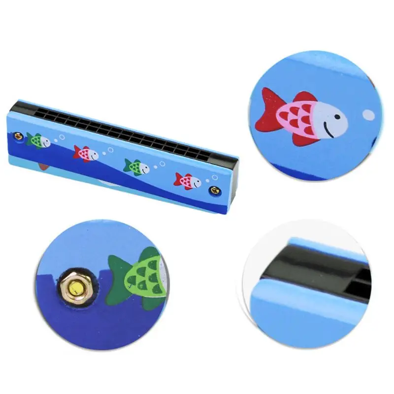 Cartoon Harmonica for Key of C 16 Hole Accented C for Professional Player Beginner Students, Excellent Gift for Music Fa