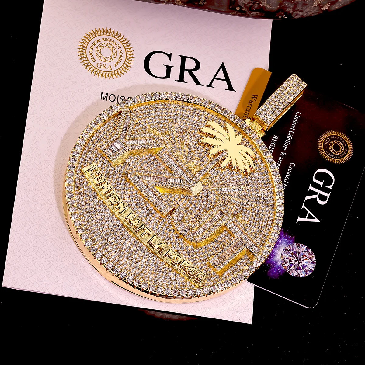 Sparkling Pendant Iced Out Large Letter Y Z J T Hip-hop Necklace Punk Anniversary Rapper Jewelry Gifts Men Girl Boy Friends