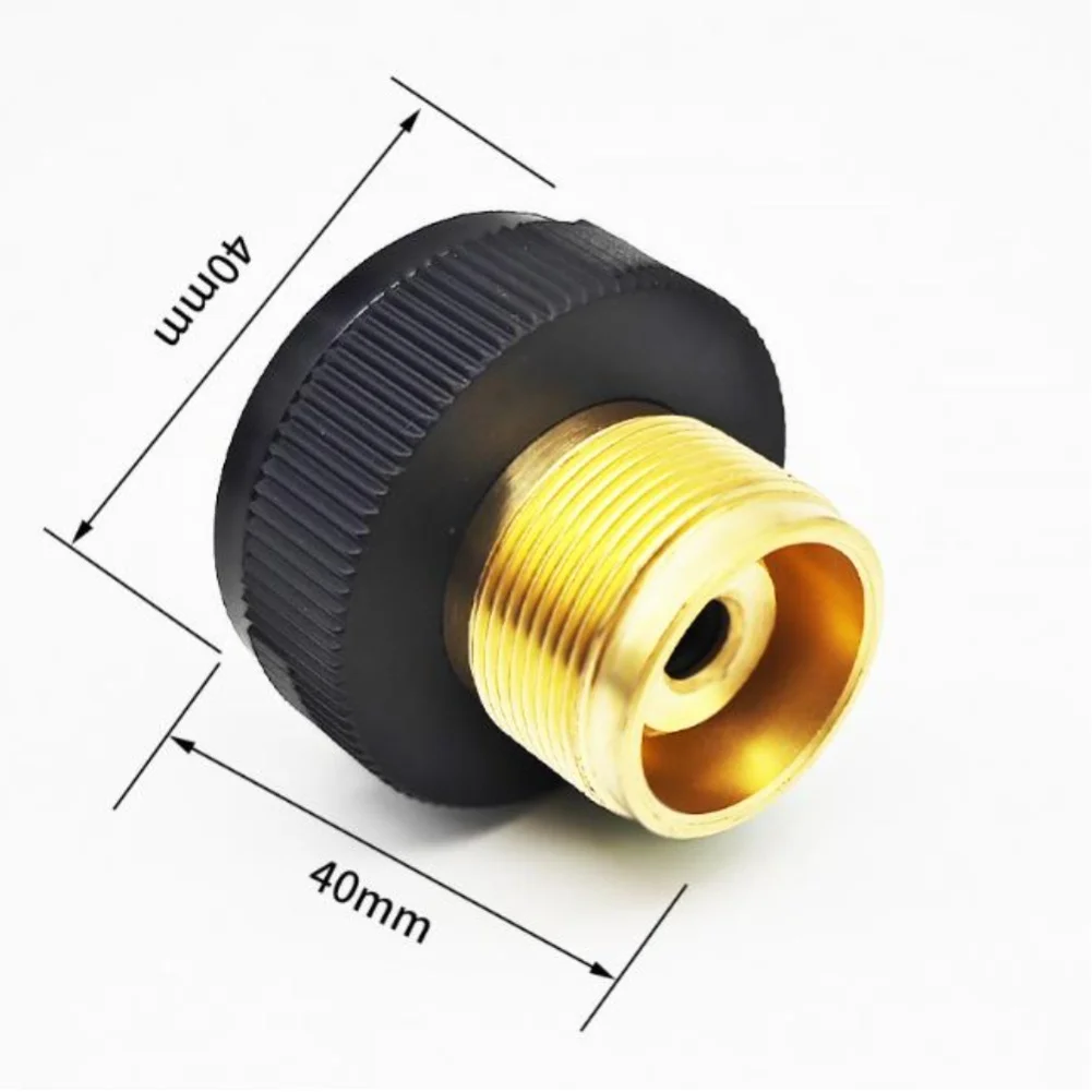 FOR For american CGA600 Valves Cassette Gas Adapter Auto Shut Off Copper ABS 103g Converts to Butane Canisters Easily