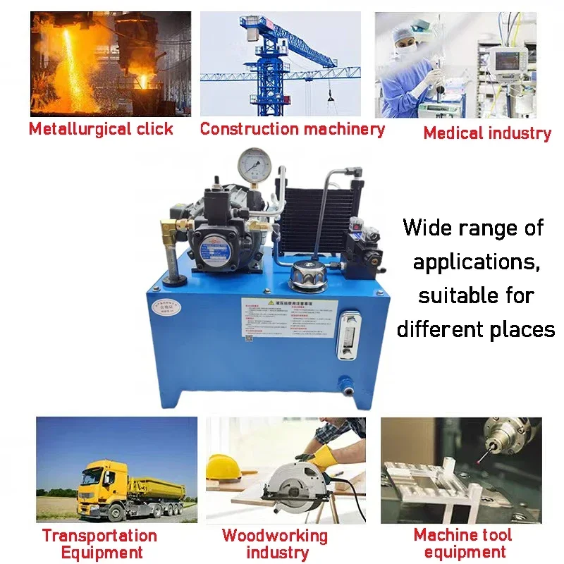 1.5KW Hydraulic Pump Station Oil Cylinder Assembly Power Station Oil Pressure Pump Liquid Small System Hydraulic Station Lift