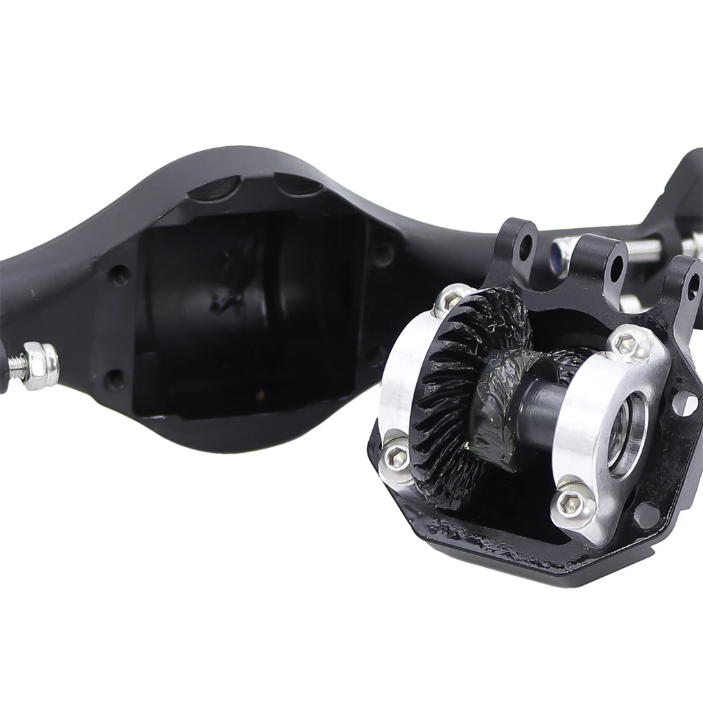 

RCGOFOLLOW Aluminum Alloy Better Stability Front Axle For 1/10 Rc Front Axle Axial Scx10 90046 90047 RC Car Part Black