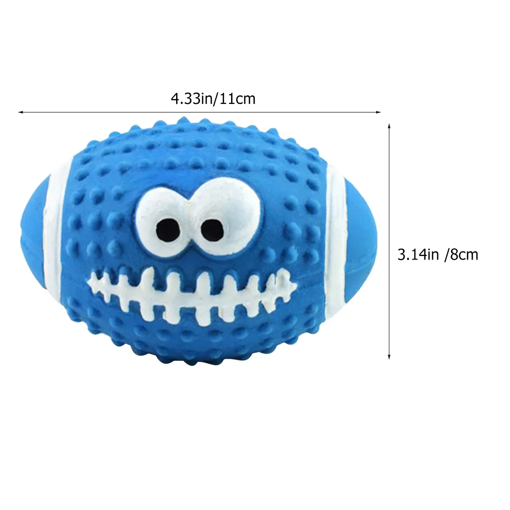 Pet Ball Toy Dog Chew Squeaky Small Toys Outdoor Playset Rugby Chewing Balls For Dogs Outside