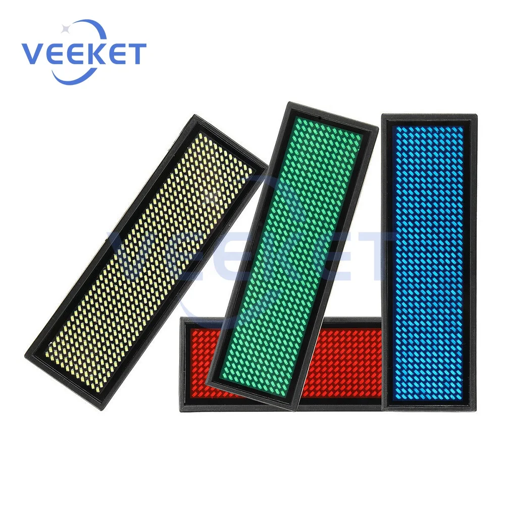 

LED Luminous Flash Breastplate Badge with Magnet for Computer Input Scrolling Display Industrial Events