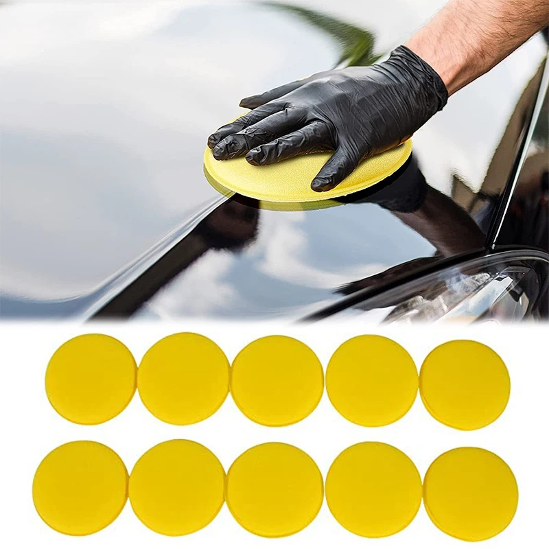 10Pcs High Quality Polishing Pad Car Waxing Sponge Car Care Tools Accessories polishing car Buffing Foam Applicator Sponge