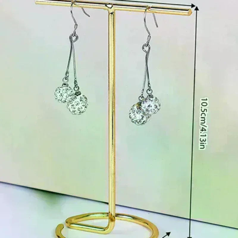 

Металлическая Т-образная подставка для демонстрации ювелирных изделий: серьги, ожерелья, шармы. Универсальная профессиональная витрина.