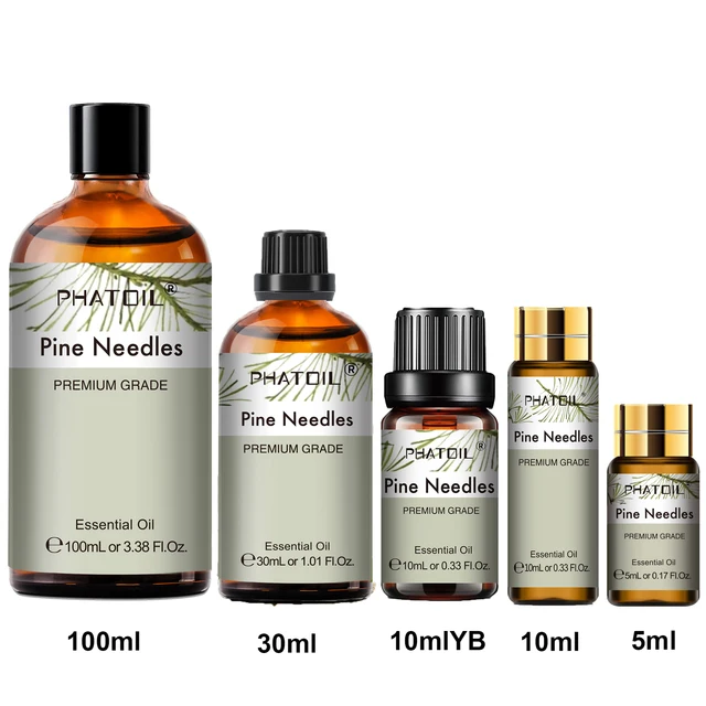 PHATOIL 1 SZTUK Igły sosnowe Olejek aromaterapeutyczny do dyfuzora do produkcji świec 5ML/10ML/30ML/100ML Olejki eteryczne aromatyczne