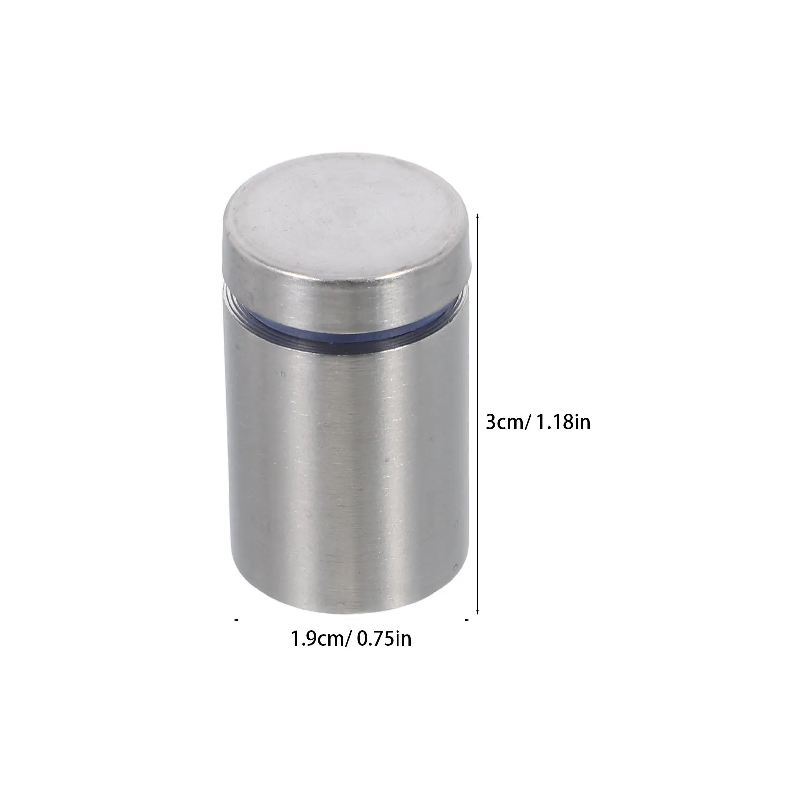 24Pcs Stainless Steel Standoff Screw Nails for Advertising Sign Mounting Wall Display Glass Acrylic Board Holders Hardware