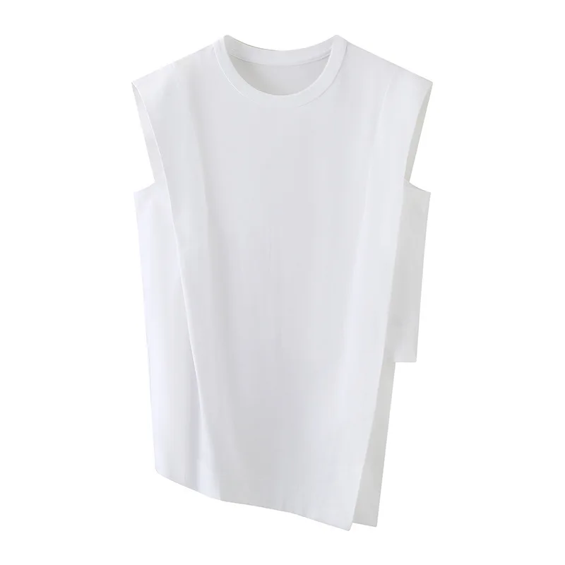 

2024 Fashion Casual Cotton T-shirt Crew-neck sleeveless t shirt High Quality