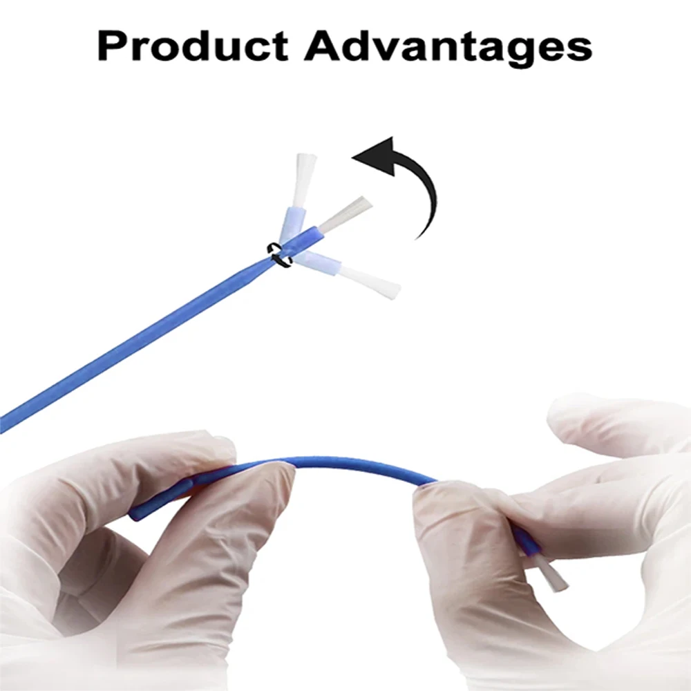 100Pcs Dental Disposable Micro Brush Applicators Bendable Long Shank Brush Teeth Whitening Oral Dentist Cleaning Tools view 6