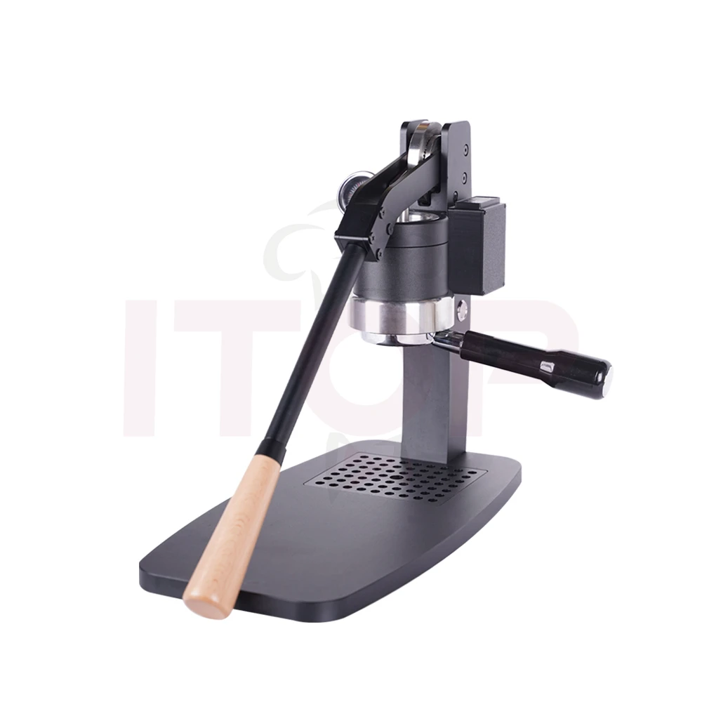 

Ручная кофемашина для эспрессо из нержавеющей стали с рычагом, электрический интеллект, итальянский ручной пресс, кофемашина