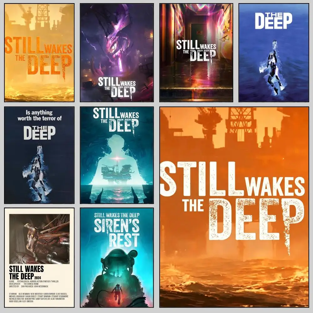 game Still Wakes the Deep Poster Wall Posters Self-Adhesive Wall Stickers Home Decoration for Bedroom Living Room