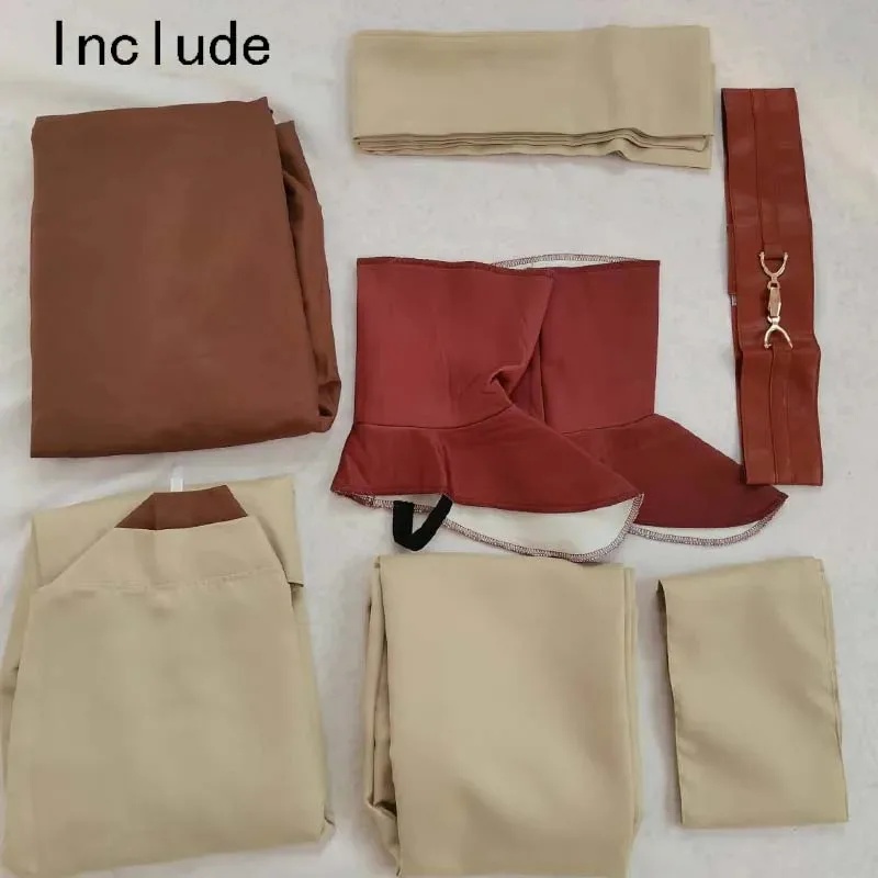 أوبي وان كينوبي تأثيري الكبار الرجال مقنعين رداء جيدي فارس ملابس لاكو تونك زي هالوين رداء مقنعين موحدة مجموعة كاملة