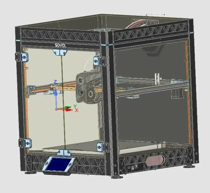 Sovol SV08 Full Enclosure kit single layer Version  Design By Nadir