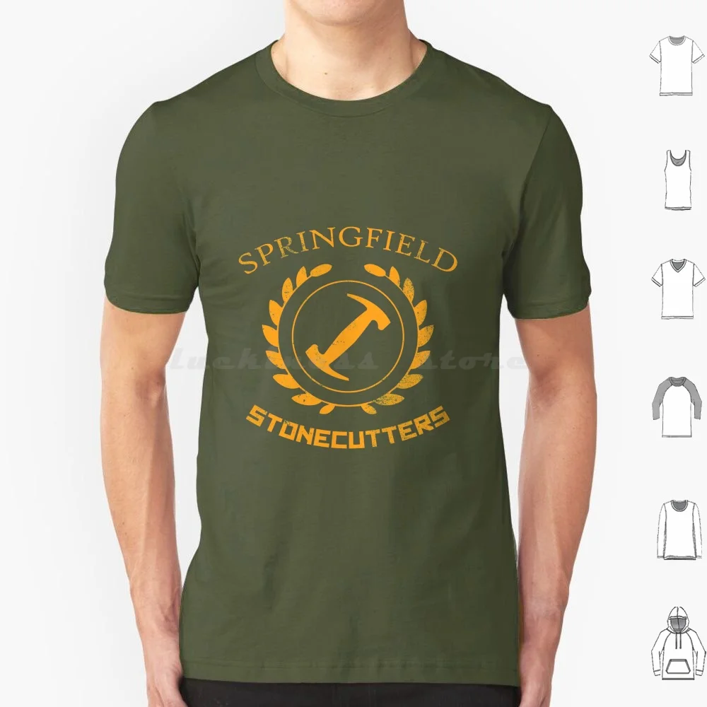 The Stonecutters T Shirt Big Size 100% Cotton Stonecutters Stonecutter Homer Stone Funny Bart The Logo Springfield Lisa Marge