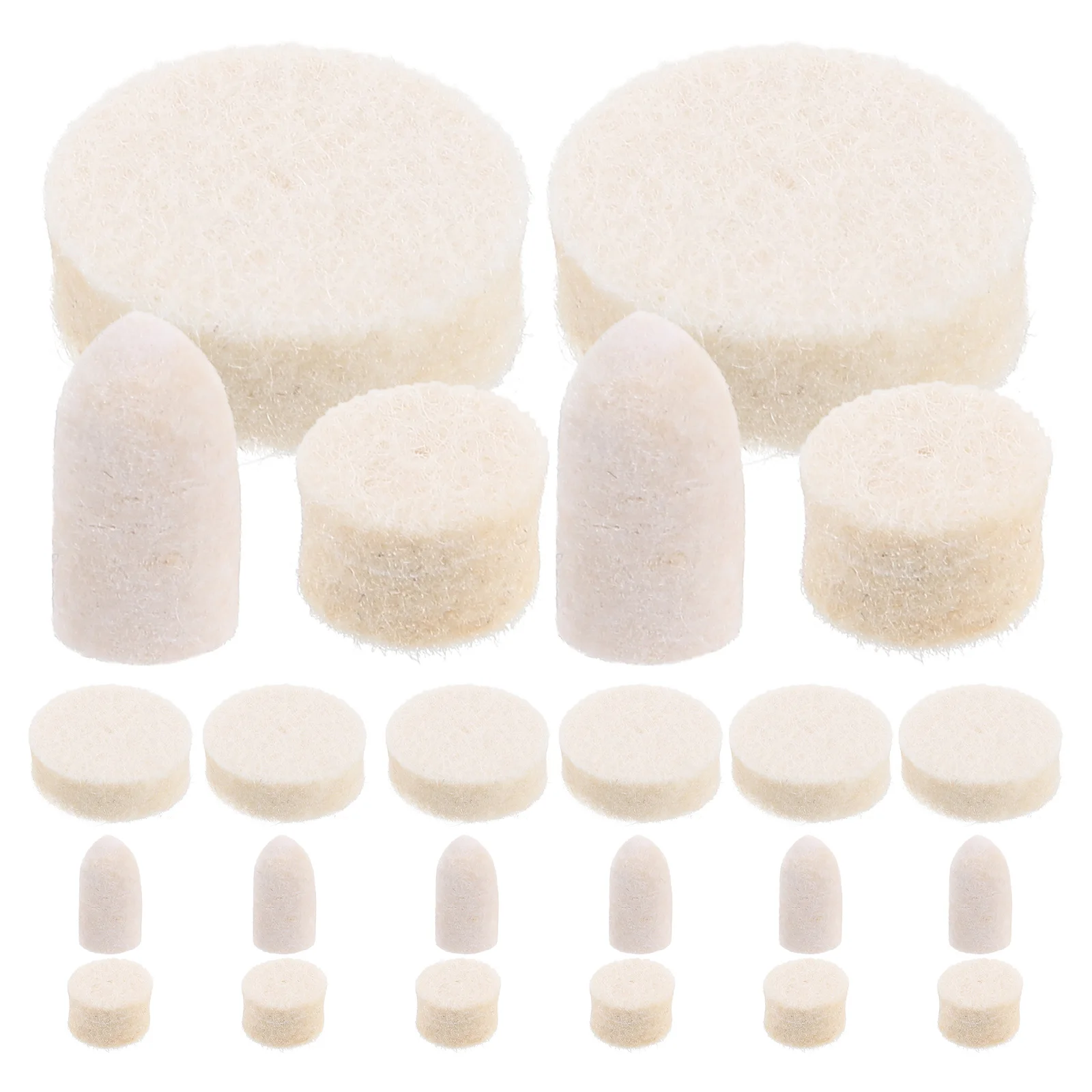 

75pcs Wool Polishing Heads Kit 1 1 2 Inch 0 37 Inch Rotary Tool Accessories Metal Resin Nail Grinding Buffing Wheels