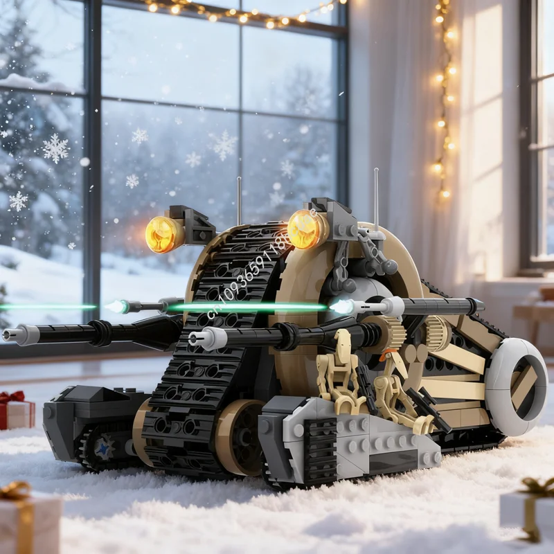

670pcs MOC SW Droid Snail Tank Star Battle Model Building Christmas Gifts Blocks Assemble Education Toys Brick Kids Birthday