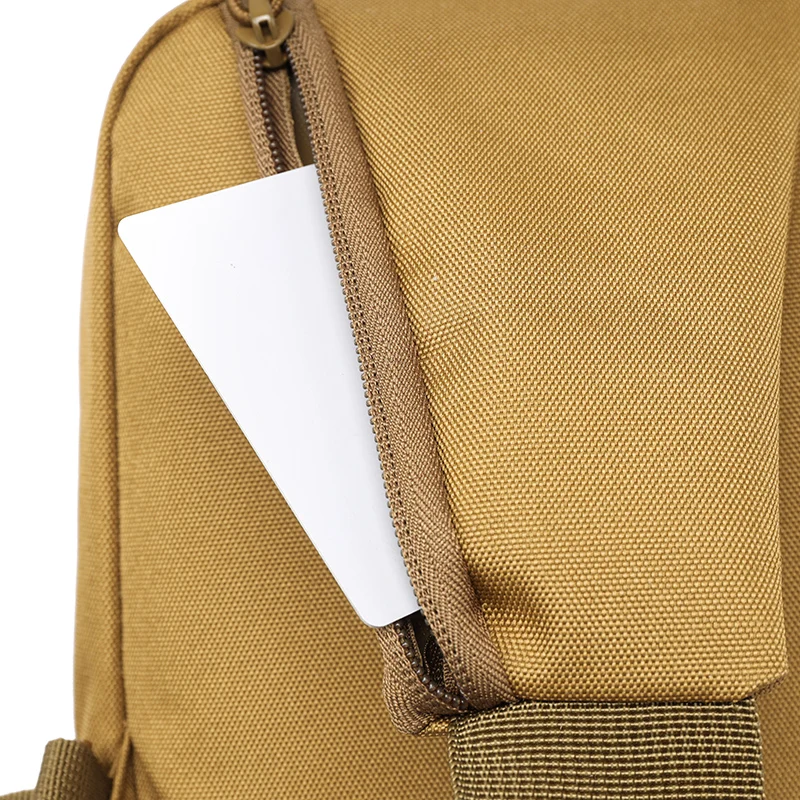 Taktische Umhängetasche für Herren – Leichte Brusttasche zum Wandern & Camping, mit sicheren Reißverschluss-Aufbewahrungstaschen – Detail 5
