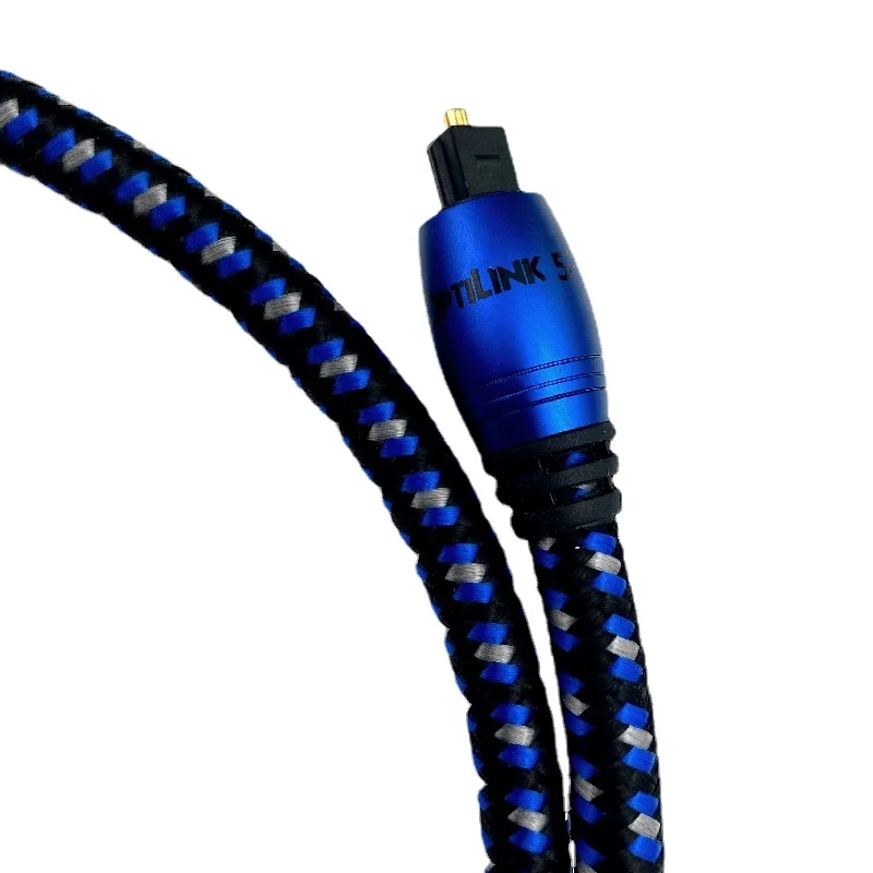 Cyfrowy kabel HiFi Audio OptiLink-5 Toslink Światłowodowa złota wtyczka