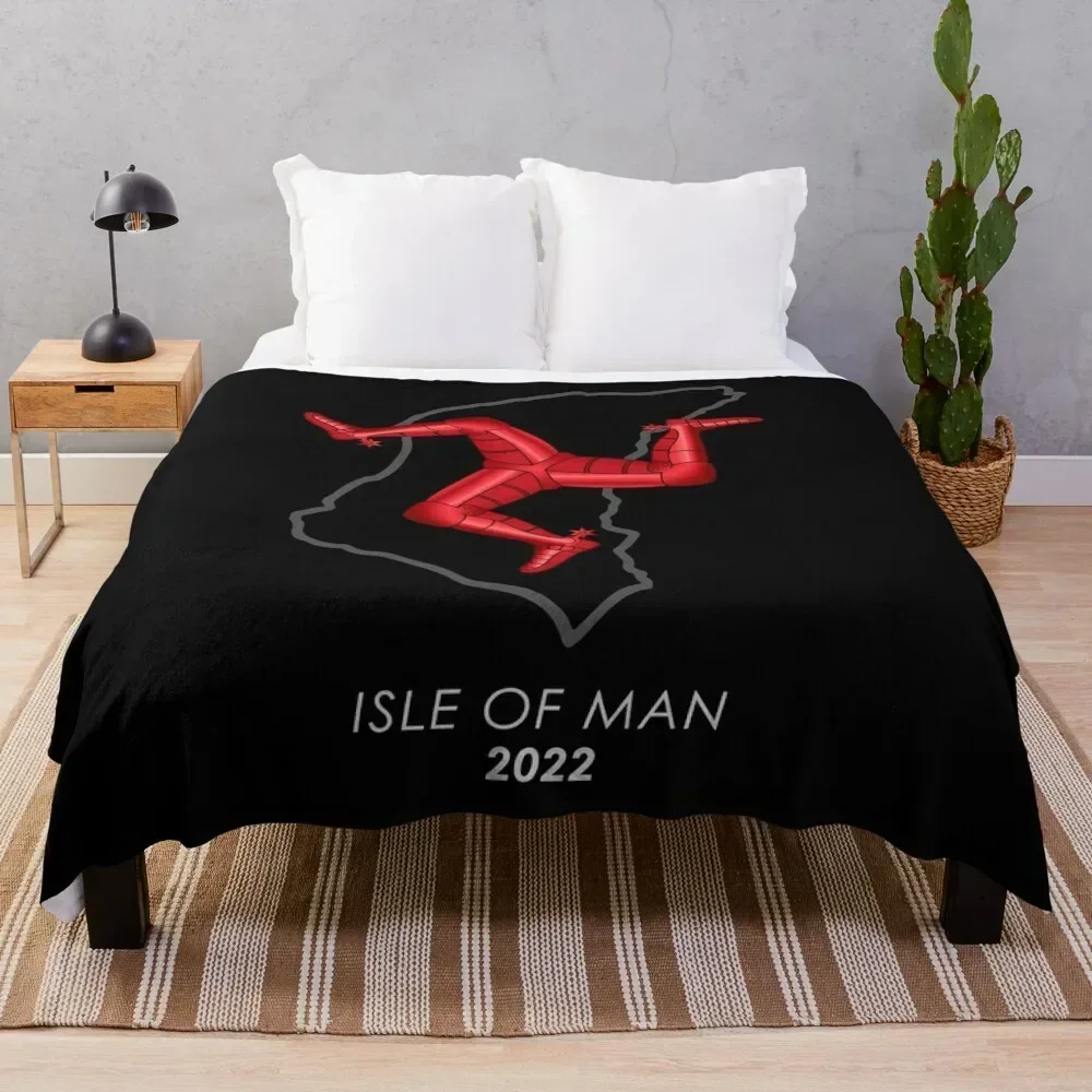 

Isle of Man 2022 Throw Blanket Foldable Soft Warm Blanket for Outdoor Use