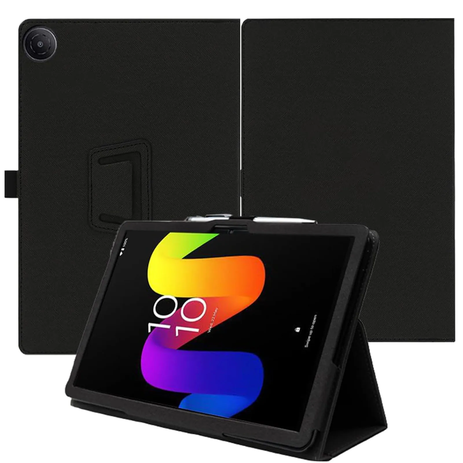 Tablet Case for TCL Tab 8 Gen2 / TCL Tab 8 NXTPAPER 5G Protective Cover Kickstand Function Shockproof (PU Leather Material)