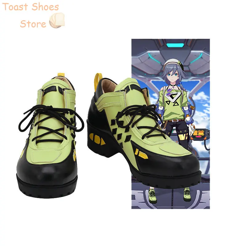 

Fu Hua Cosplay Shoes Game Honkai Impact 3 Spring Holiday Cosplay Props Halloween Carnival Boots PU Leather Shoes Costume Prop