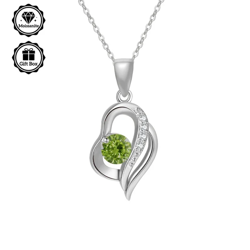 

Ожерелье из стерлингового серебра 925 пробы LAMVOICE, ювелирные изделия для женщин, рождественский подарок для, ювелирные изделия высокого качества, ожерелье с цирконием 0,5 карата