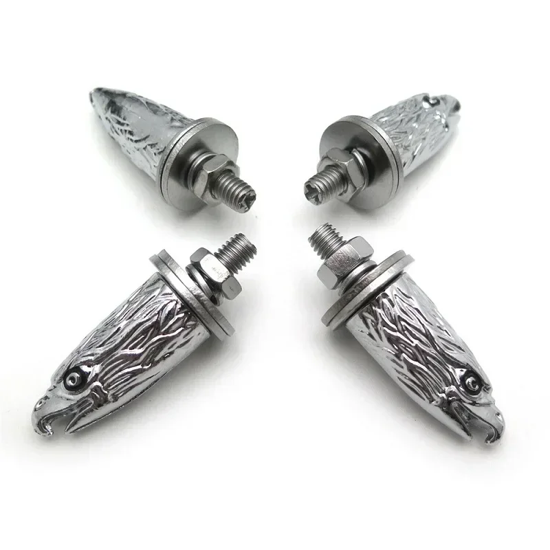 

Universal Motorcycle Eagle Head Bolts Screws for License Plate Tag Frame Windshield Trim Harley/Honda