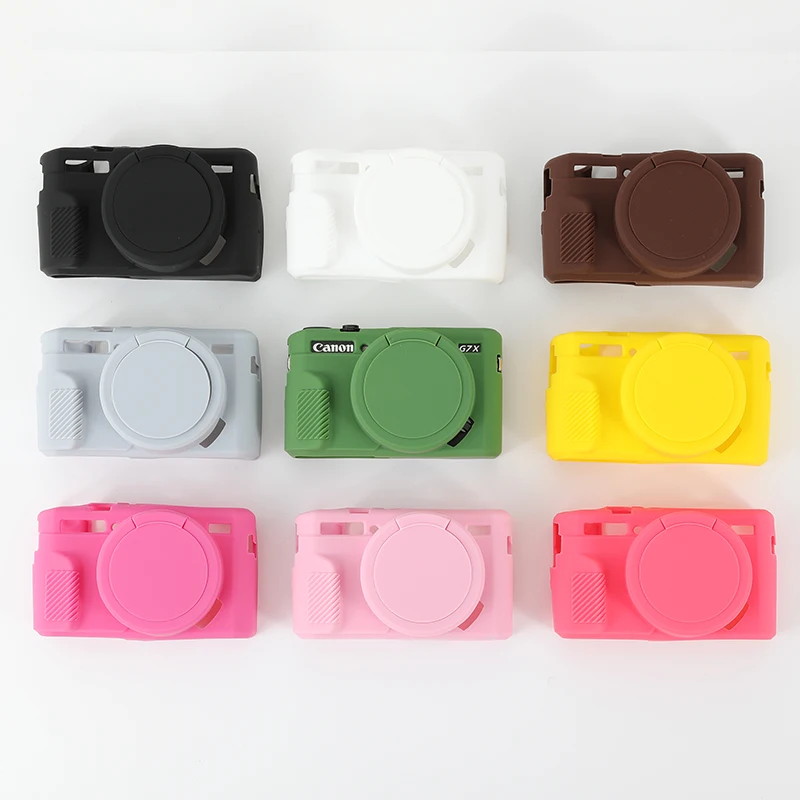For SX740 HS Digital Camera Case Silicone Cover For Canon G7X Mark II III G7X2 G7X3 SX730 SX740HS Soft Protector Bag