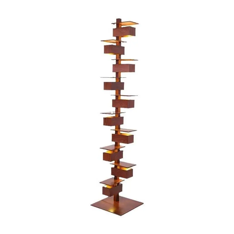 

Simple shelf Immediate storage rack Minimalist rotating bookshelf Modern storage rack Italian style