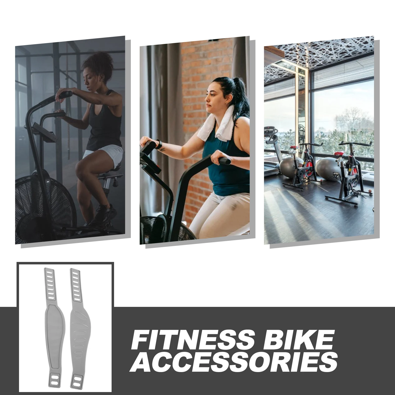 

1Pair Wear-Resistant Bike Pedal Straps Bendable No Buckle Design for Most People Ideal Gift for Cyclists Training Pedals Straps