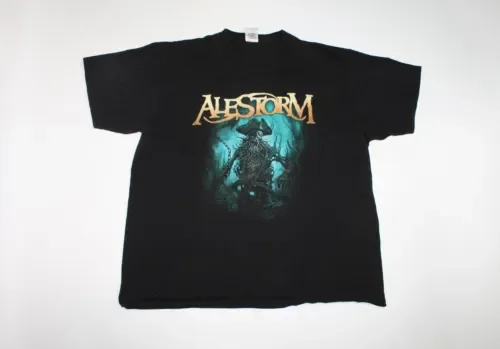Футболка Alestorm без гравировки, но морской народный металлический ремешок, мужские очень большие длинные или Короткие рукава