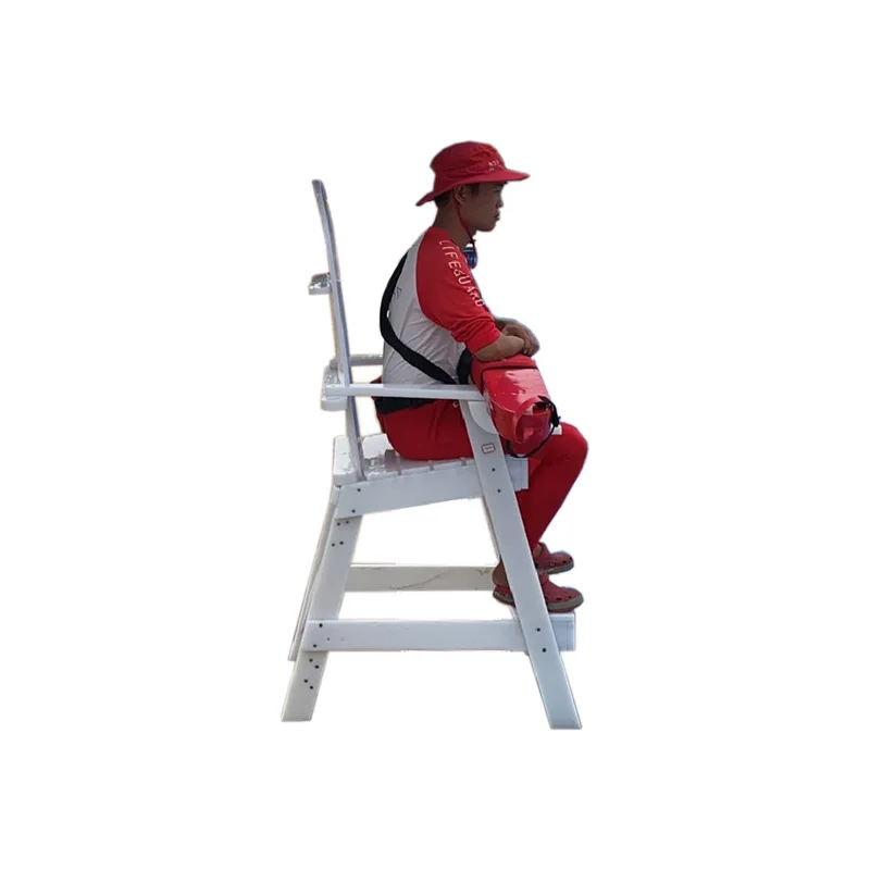 Pool loungers and portable lifeguard beach chairs