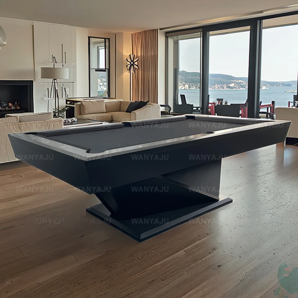 Factory Custom 2in1 Table Pool Table with Luxury Texas Poker Table with Folding Legs with Cover Gamer Stuff view 2