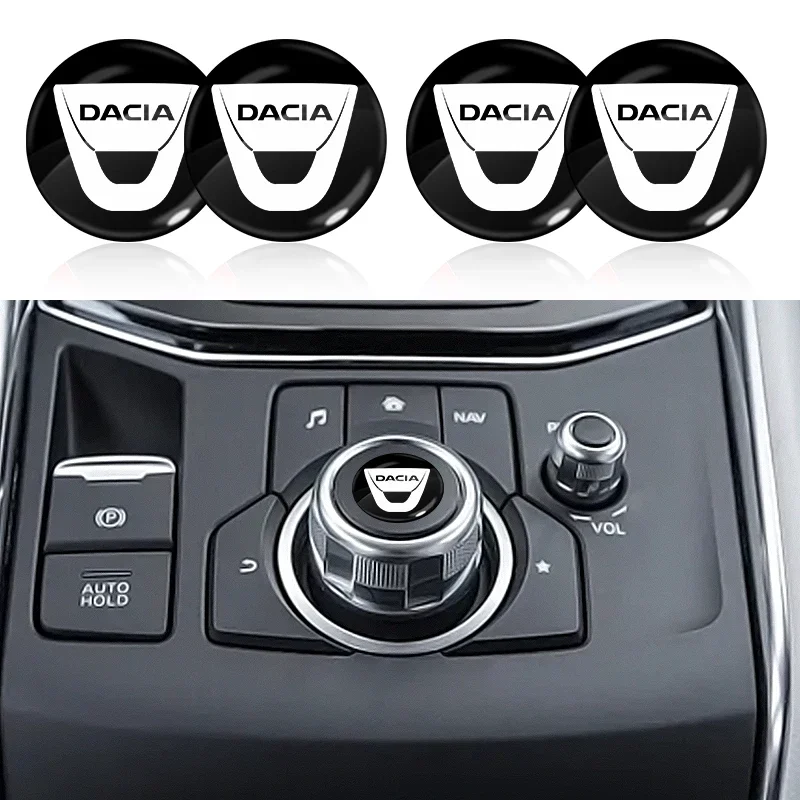 

15mm Car Key Badge Emblem Replacement Car Key Stickers For Dacia Duster Logan MCV Sandero Stepway Dokker Lodgy Car Accessories