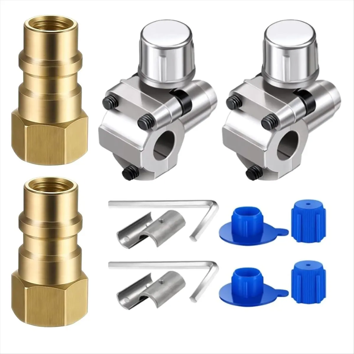 DT34 R134a Conversion Kits Air Conditioners Filling Valves Fittings Port Adapter Retrofits Quick Disconnect Couplers
