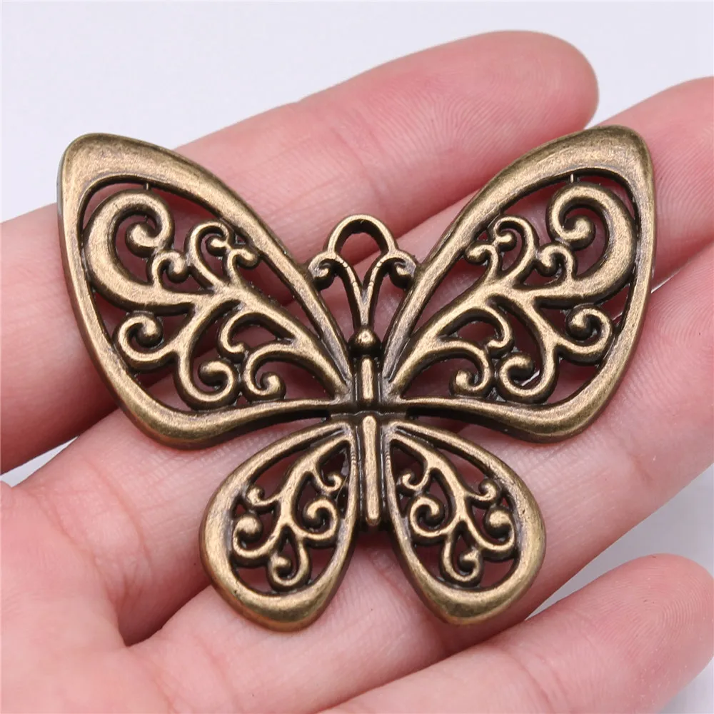 Charms do produkcji biżuterii motyl Charms zabytkowa dekoracja 2pcs