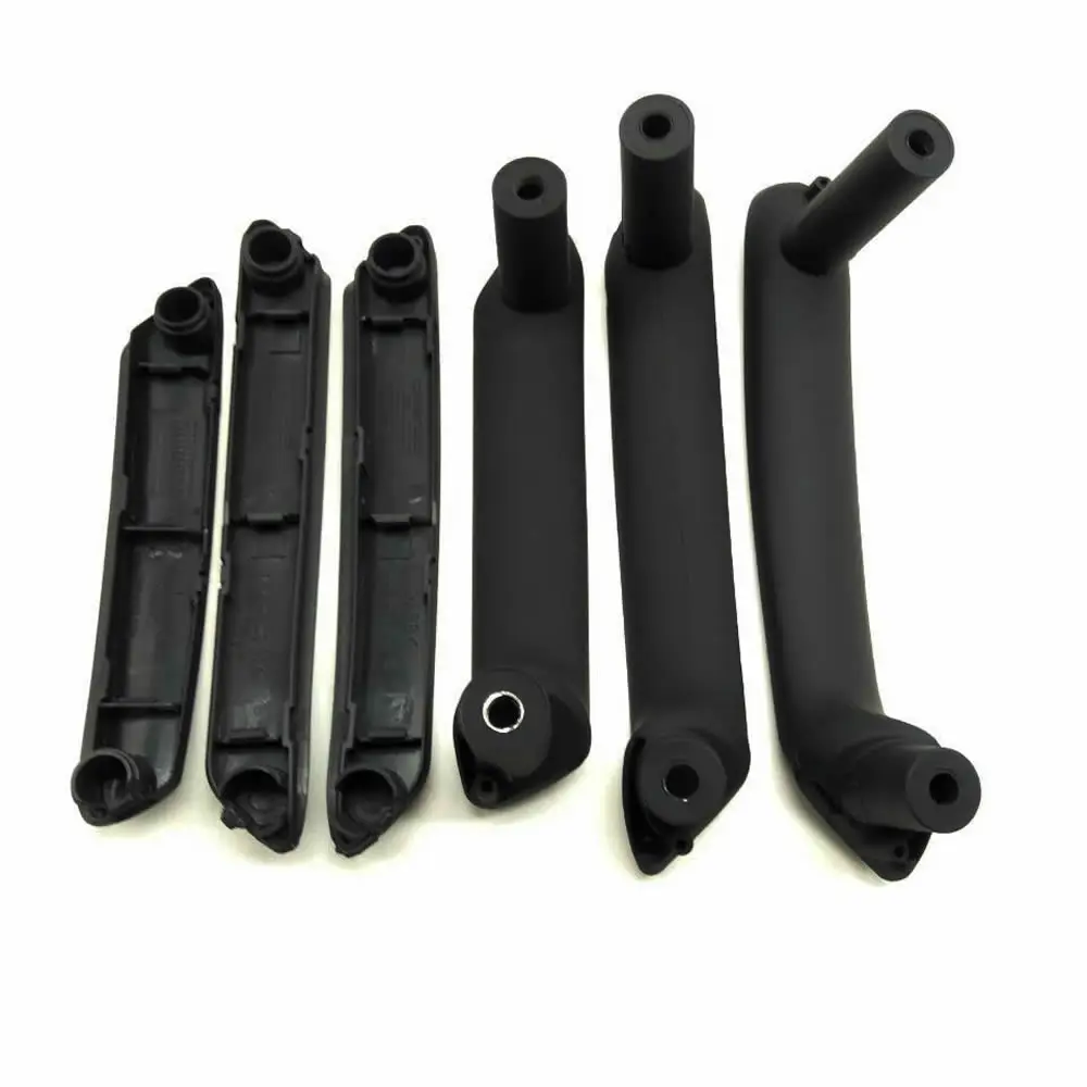 6pcs/set Black Interior Door Handle With Trim For 1998-2005 Volkswagen Passat B5 inner armrest