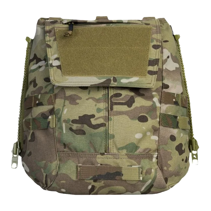 Tactical Vest, Back Panel Bag, Military Enthusiast Zipper Backpack, AVS JPC Universal