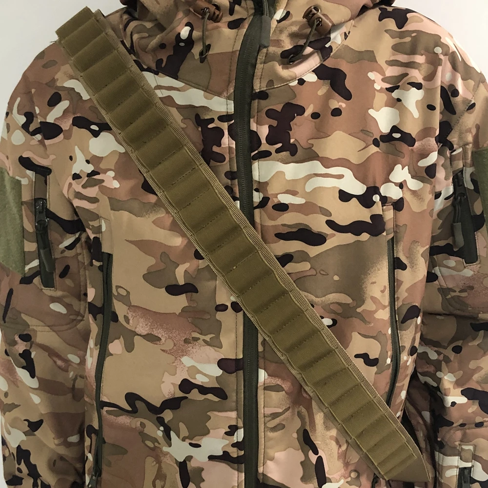 التكتيكية النايلون حمالة المسدس 50 حفرة بندقية قذيفة بندقية معلقة في الهواء الطلق التكتيكية الصيد بندقية حبل ملحق حزام الذخيرة