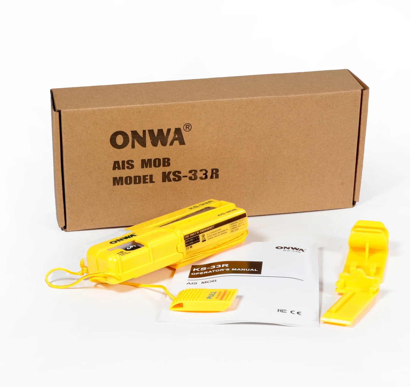 Onwa KS-33R AIS MOB Personal Locator Beacon Man Over Board Rescue Survivor Recovery Life Jacket Ais Sart Marine Electronics IMO