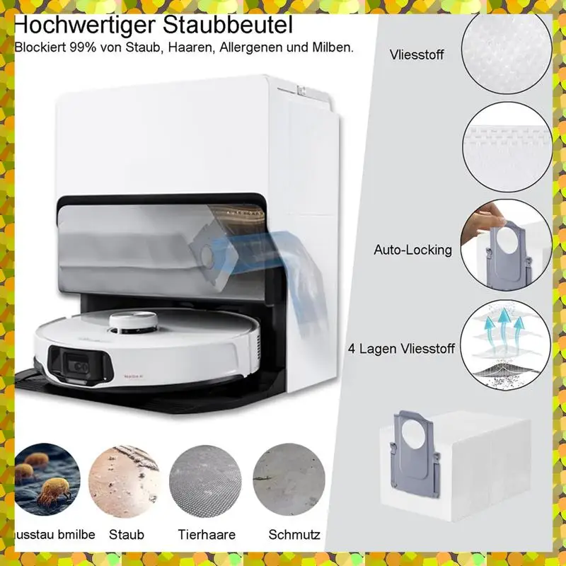 AGLH لـ Roborock S8 Maxv Ultra فرشاة جانبية رئيسية فلتر Hepa ممسحة قماش أكياس الغبار جهاز آلي لتنظيف الأتربة الملحقات