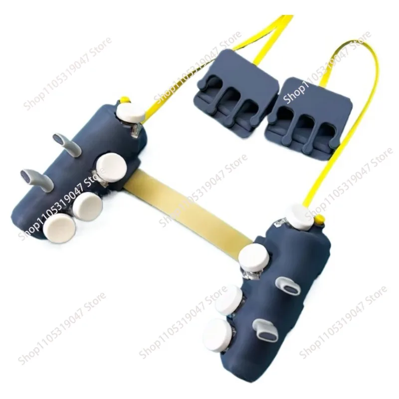 Connect the points and shoot the gamepad button with six fingers, eight fingers and ten fingers