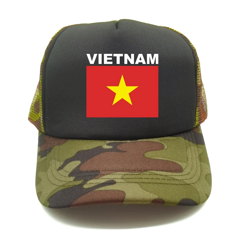 Vietnam Trucker Cap Summer Men Cool Country Flag Hat Baseball Caps Unisex Outdoor Mesh Net Caps