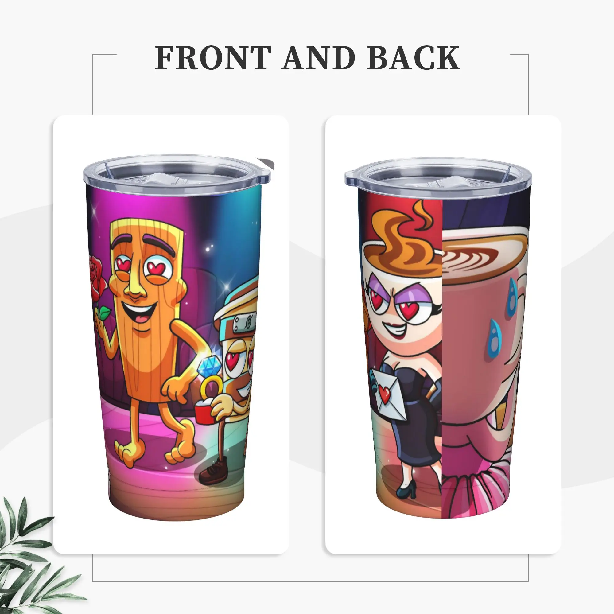 Italian Brainrot Meme Tumbler Vacuum Insulated Tung Sahur Coffee Cups Vacuum Flask School Mug Hot Cold Drink, 20oz