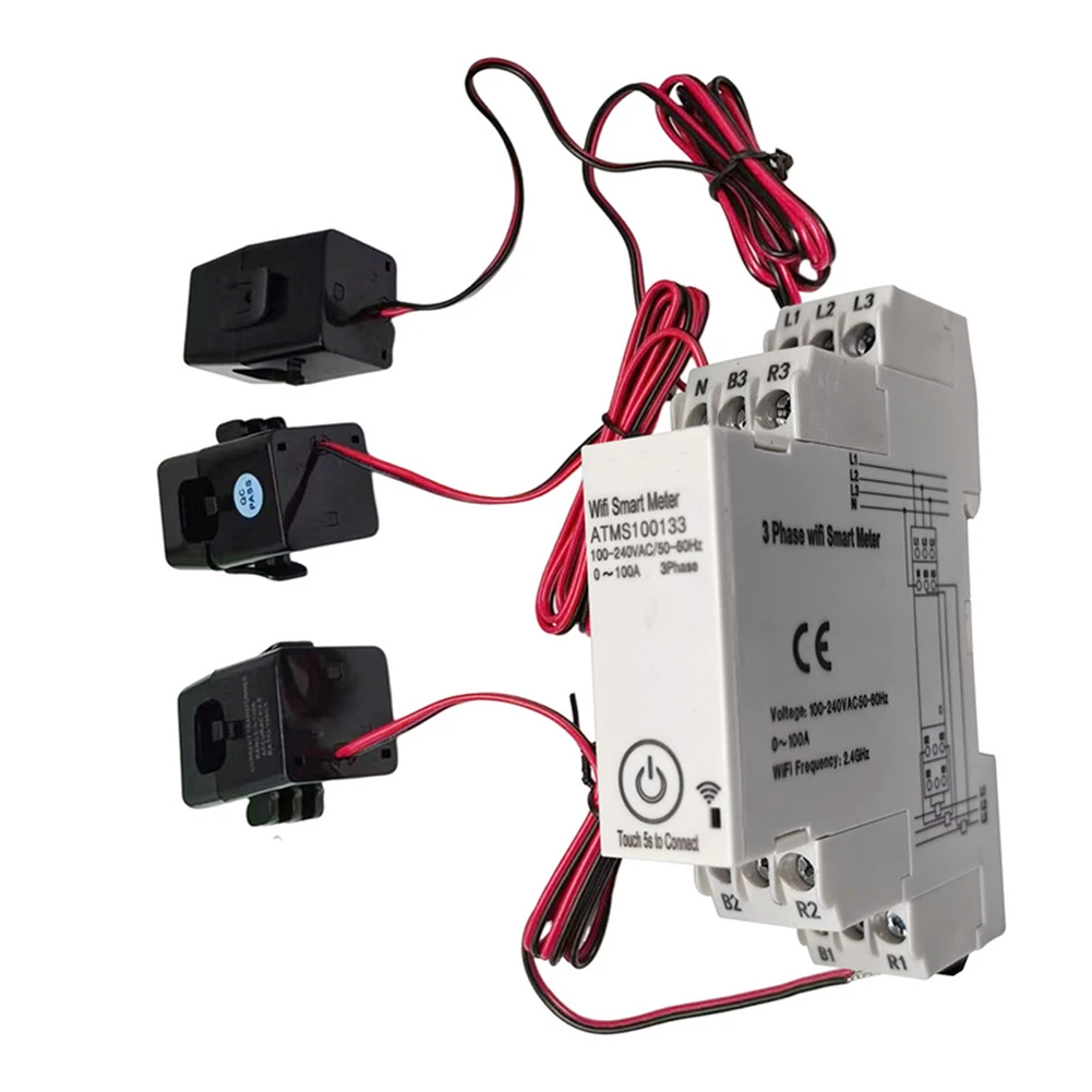

Current Transformer Smart Energy Meter Energy Management AC 3x230V 400V Multi-User Sharing Low Power Consumption 2.4GHz WiFi