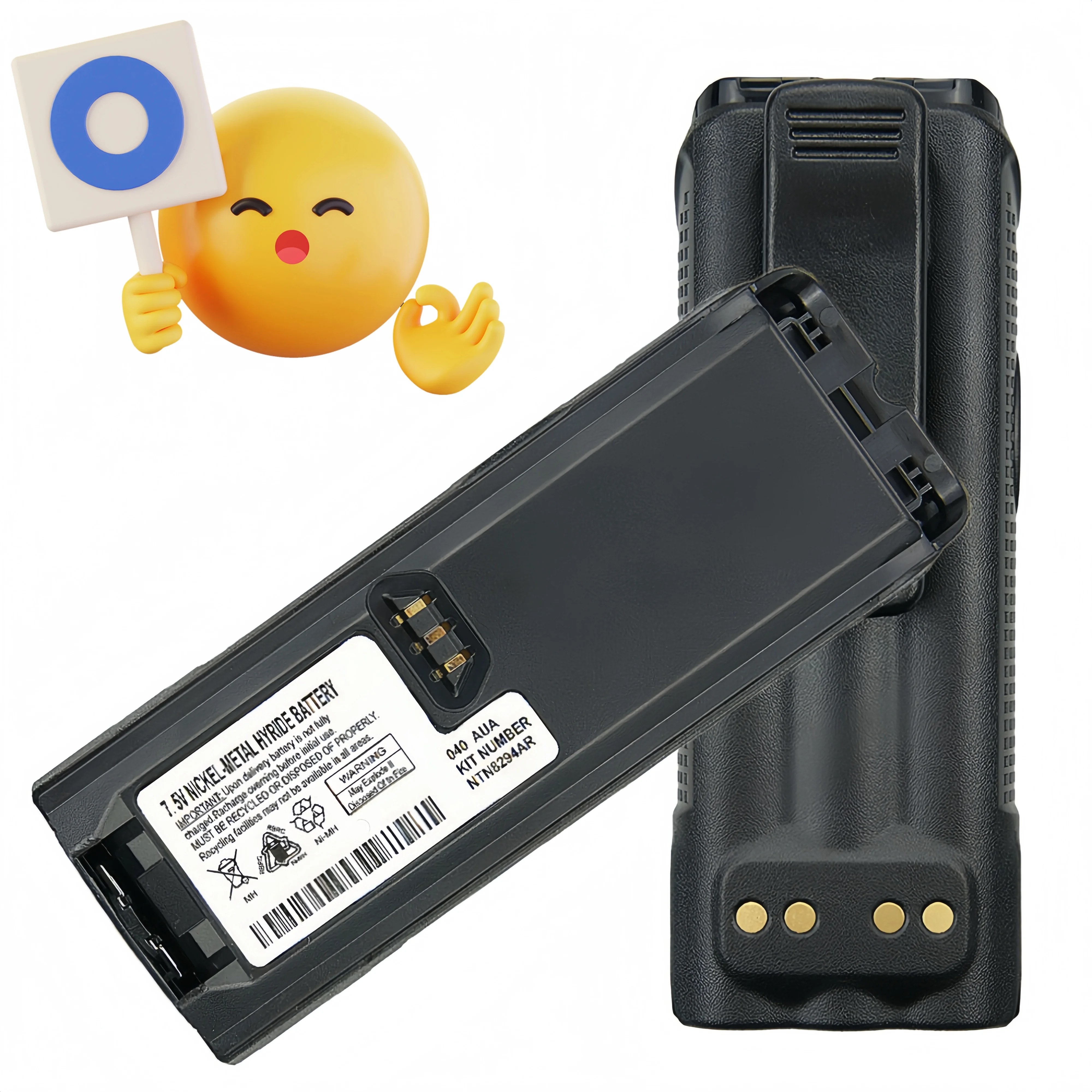 1800mAh NTN8294 NTN8294AR NI-MH Replacement Battery for Motorola XTS4250 XTS3000 XTS5000 XTS3500 MTP200 MTP300 Two Way Radios