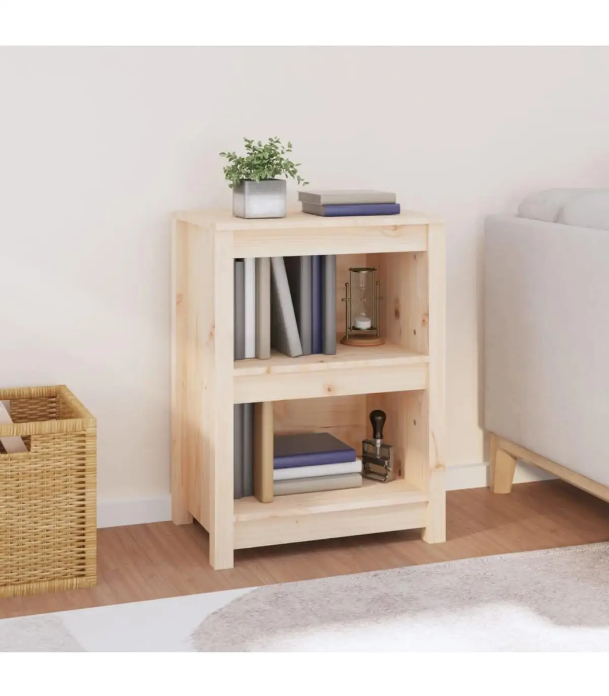 Solid pine wood bookcases and shelving shelves 50x35x68 cm