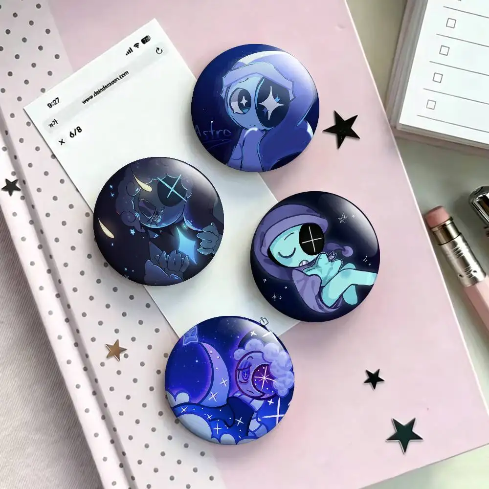 

A-Astro D-Dandys Game World Laser Badge Applicable For Backpack Clothes Hats Decor Creative Accessories